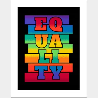 EQUALITY - LGBTQ Posters and Art